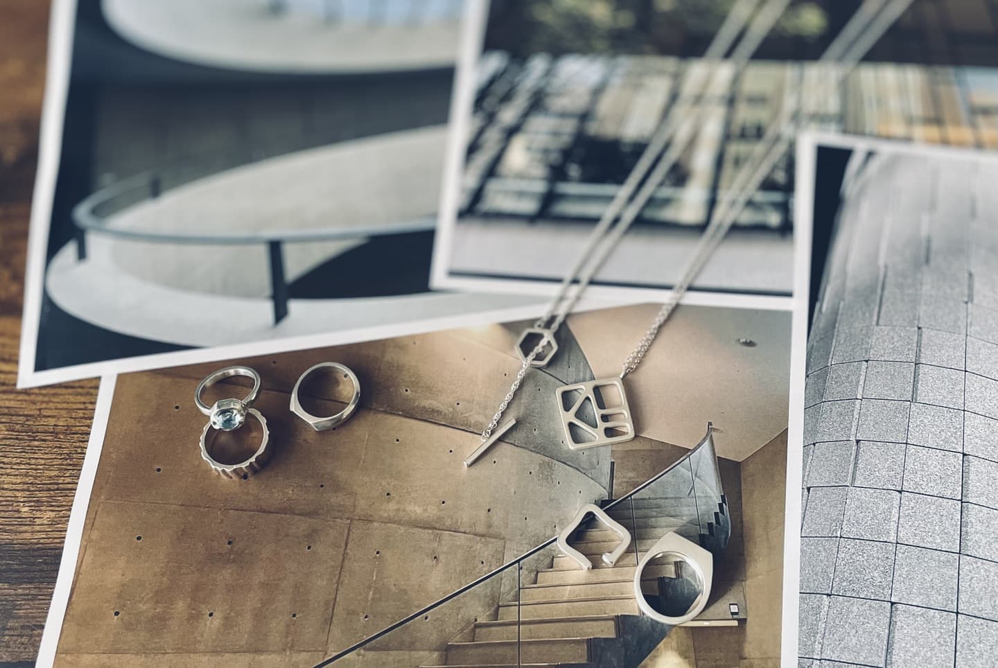 ジュエリーと建築写真